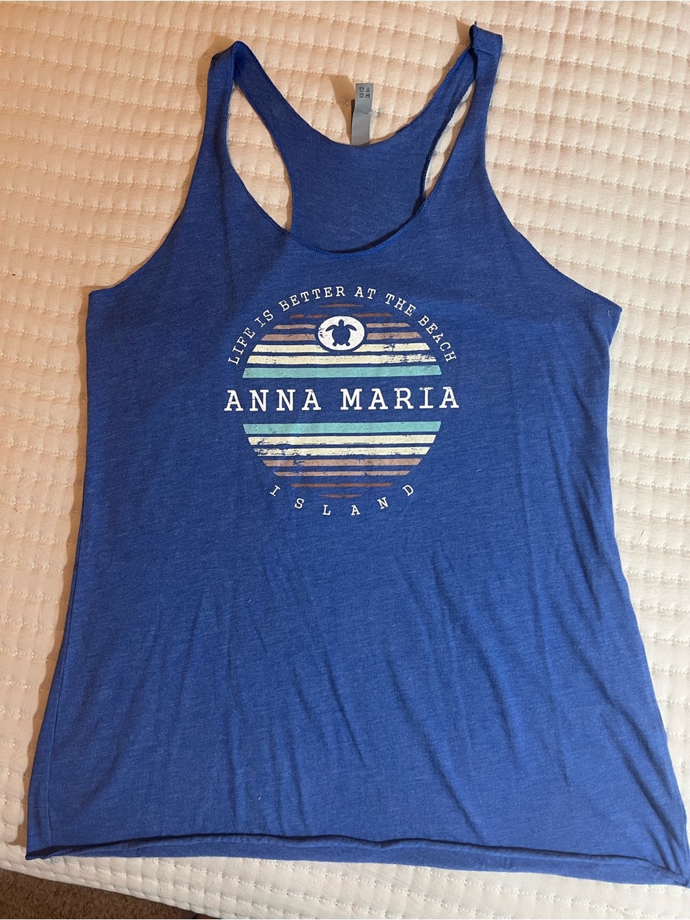 Next Level Apparel Blue Anna Maria Racerback Tank